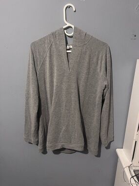 Cable & Gauge Heather Gray Hoodie Pullover
